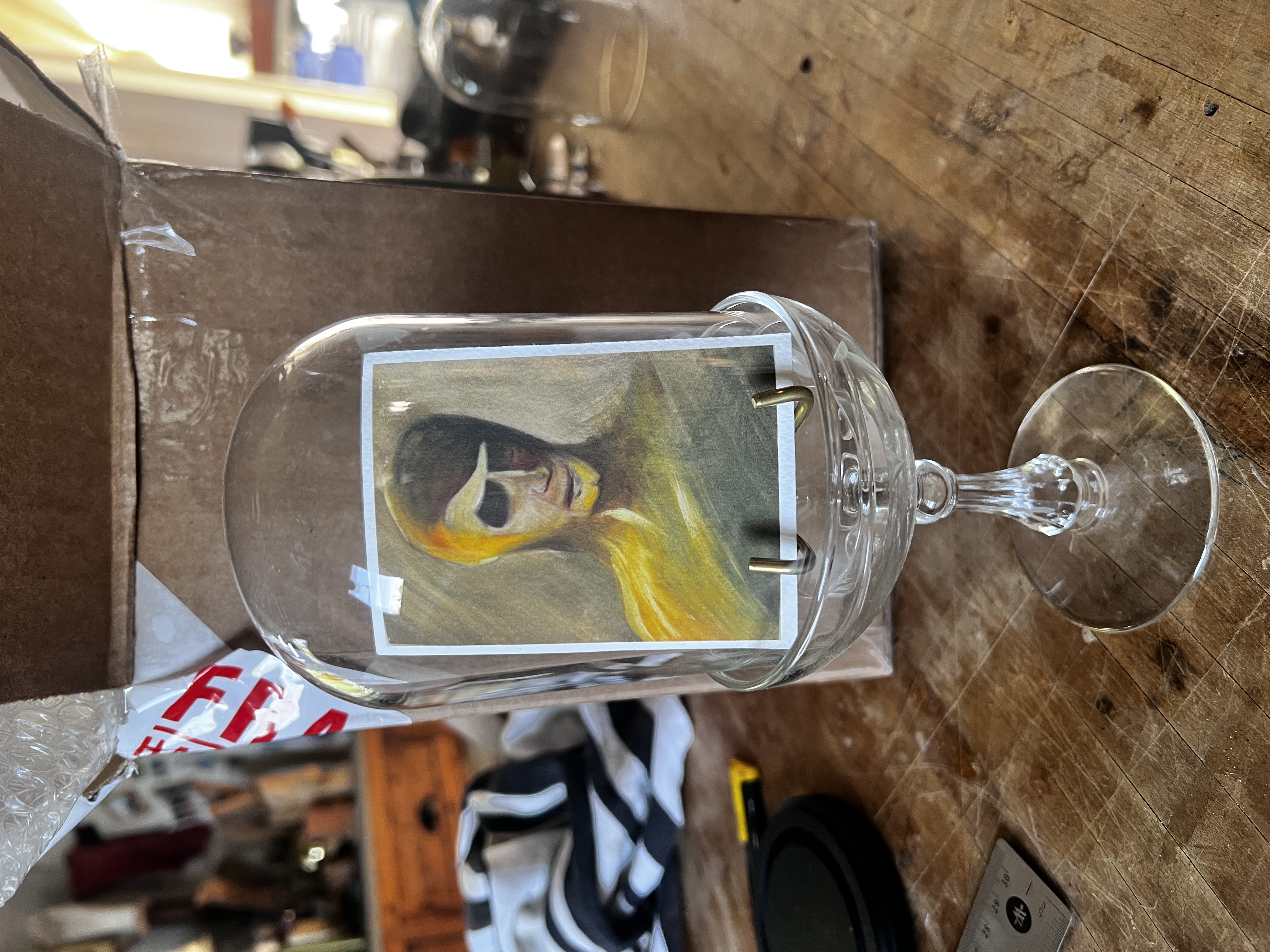Small Print in Cloche and Champagne Glass
